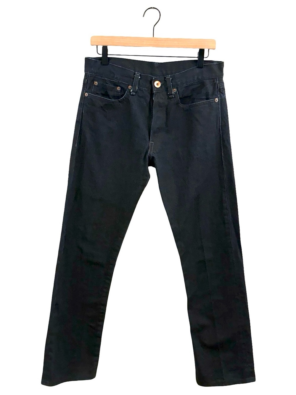 Schaeffers Garment Hotel Vintage Men's Black Straight-Leg Jeans